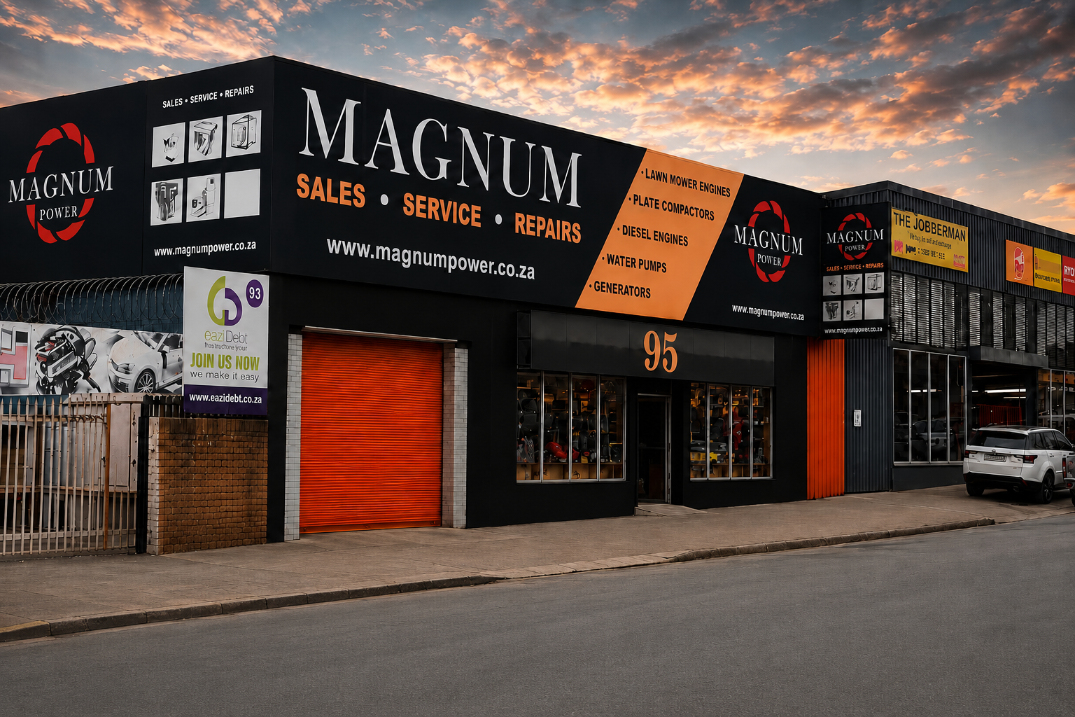 Magnum Power Benoni showroom and workshop